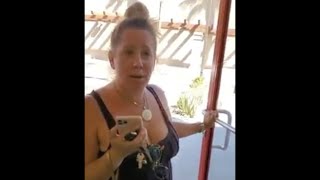 A Karen Calls The Police Because She Is Asked To Wear A Mask.