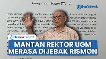 Mantan Rektor UGM Prof Sofian Merasa 