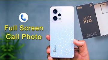 Redmi Note 12 Pro: How to Set Full Screen Caller Photo |Redmi Note 12 Pro Contact Photo Kaise Lagaye