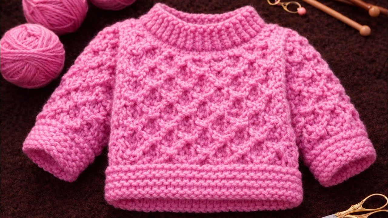 💫💕 How to make beautiful ❤️ knitting🧶 sweater💫 with brilliant 💖 colour 💗?|Simple💯 tutorial✨|