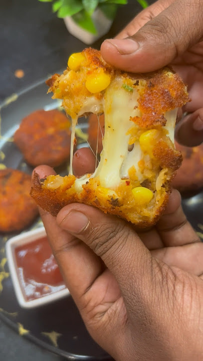 💢💥Cheesy sweet corn cutlets 😋🤩#reels #shorts #youtubeshorts #recipe #cooking