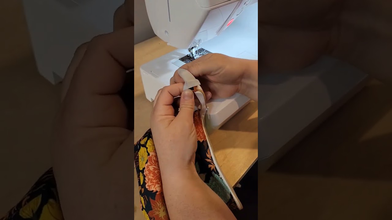 How i do my zipper tabs on my wide mouth zipper pouch