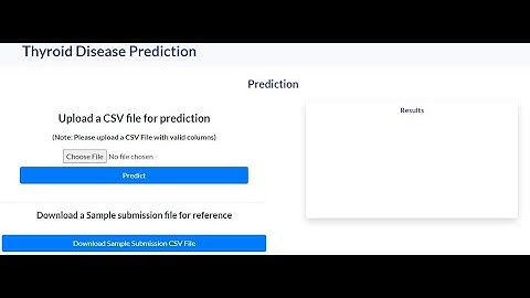 Thyroid Disease Detection| Bulk Prediction Demo| Flask App | ineuron Internship #Data Science