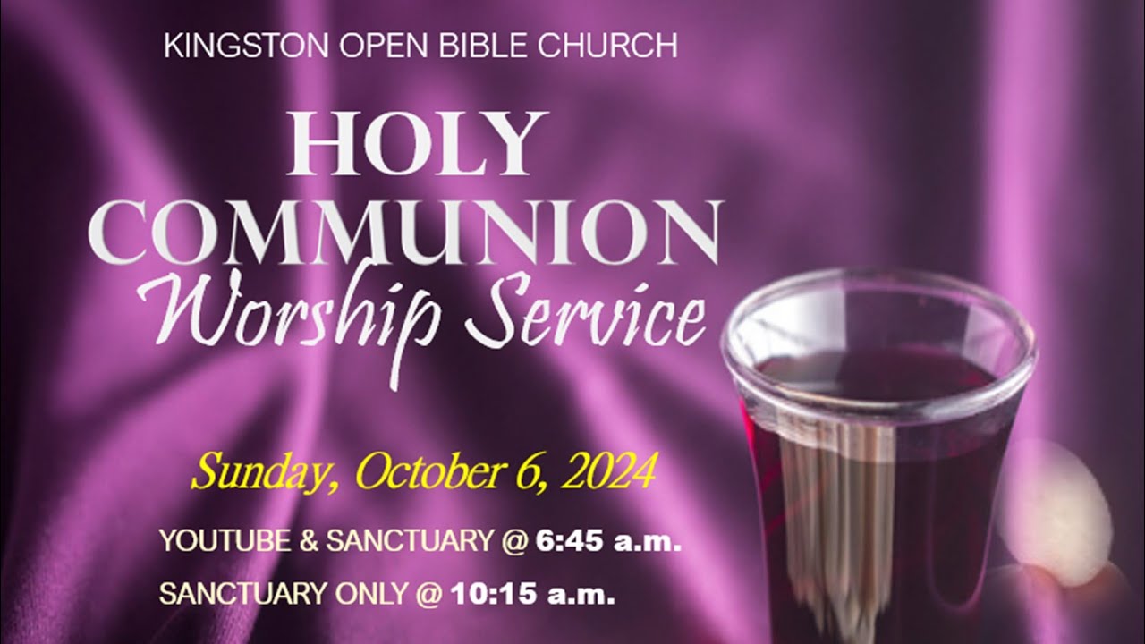 KOBC II Sunday Morning Holy Communion Service || October 06, 2024 - YouTube