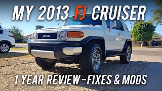 My Used Toyota 2013 FJ Cruiser Review 1 Year Later - Issues, Mods and Fixes