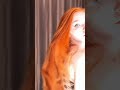 أجمل بنت اجنبية وشعرها البرتقالي النادر