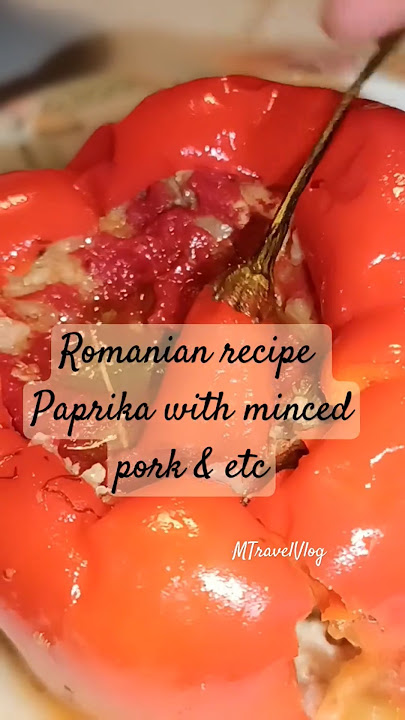 Romanian recipe in Paprika with minced pork & etc😋💚#subscribemychannel #likes  #youtubelovers