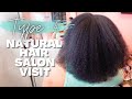 I WENT FOR A PROFESSIONAL TRIM ON NATURAL HAIR.... AND THIS HAPPENED | Natural Hair Salon Visit