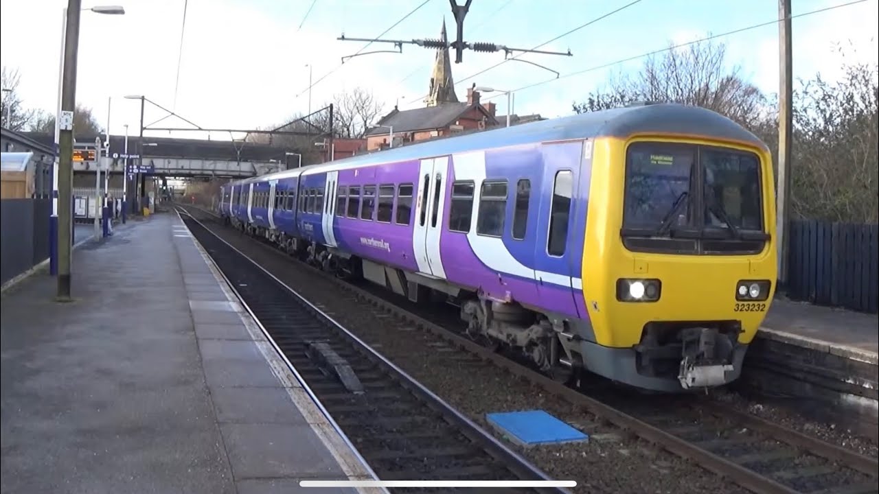 [HD] | Northern Rail EMU | 323232 | Leaving Guide Bridge Train Station ...