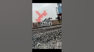 How a Buffer Stop Stops a Train Instantly! 🤫