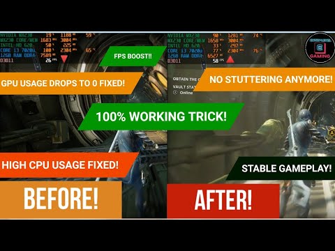 New Fix Stuttering U0026 FPS Drops | Fix High CPU Usage | Fix Low GPU Usage Or Dropped To 0