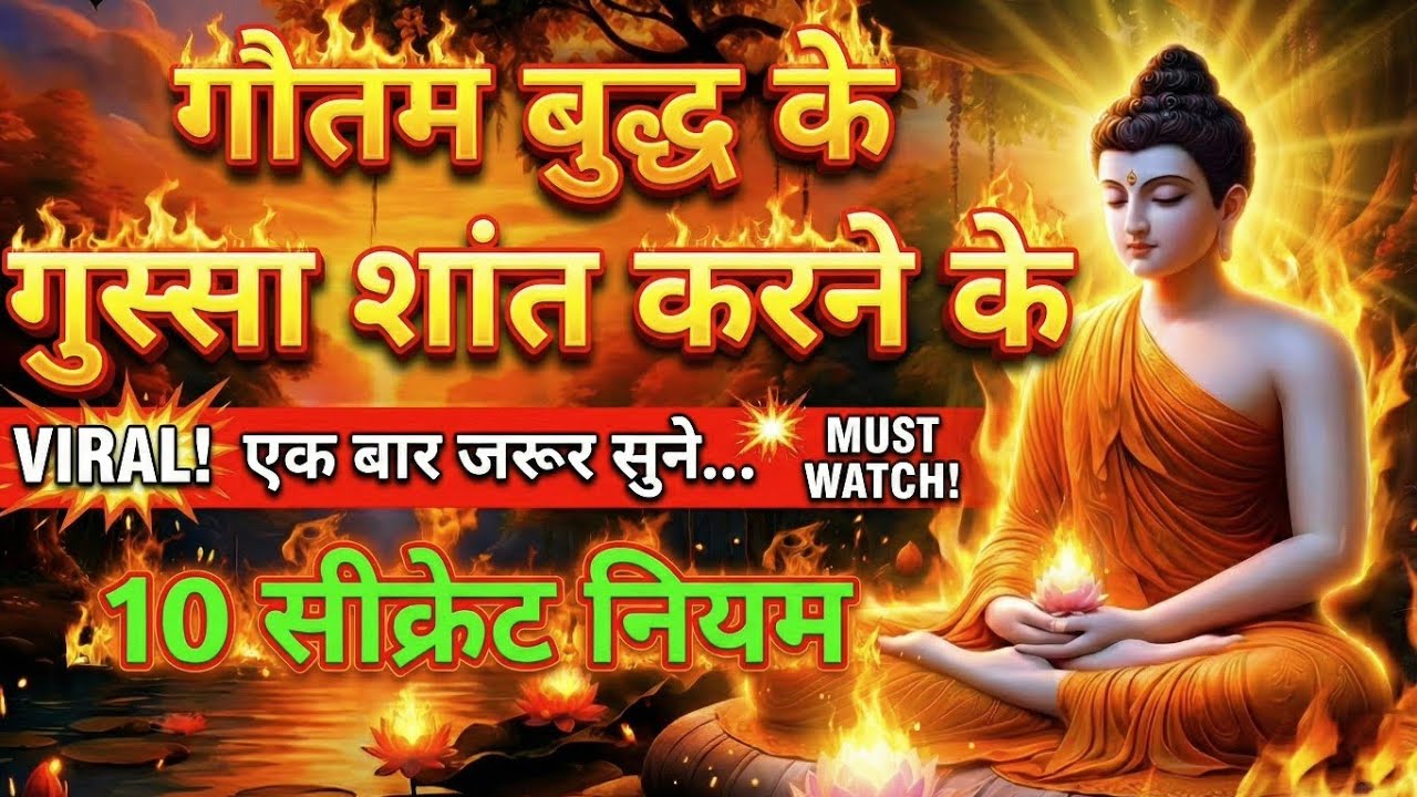 गौतम बुद्ध के गुस्सा शांत करने के 10 सीक्रेट नियम | Gautam Buddha Motivational Speech | #motivation