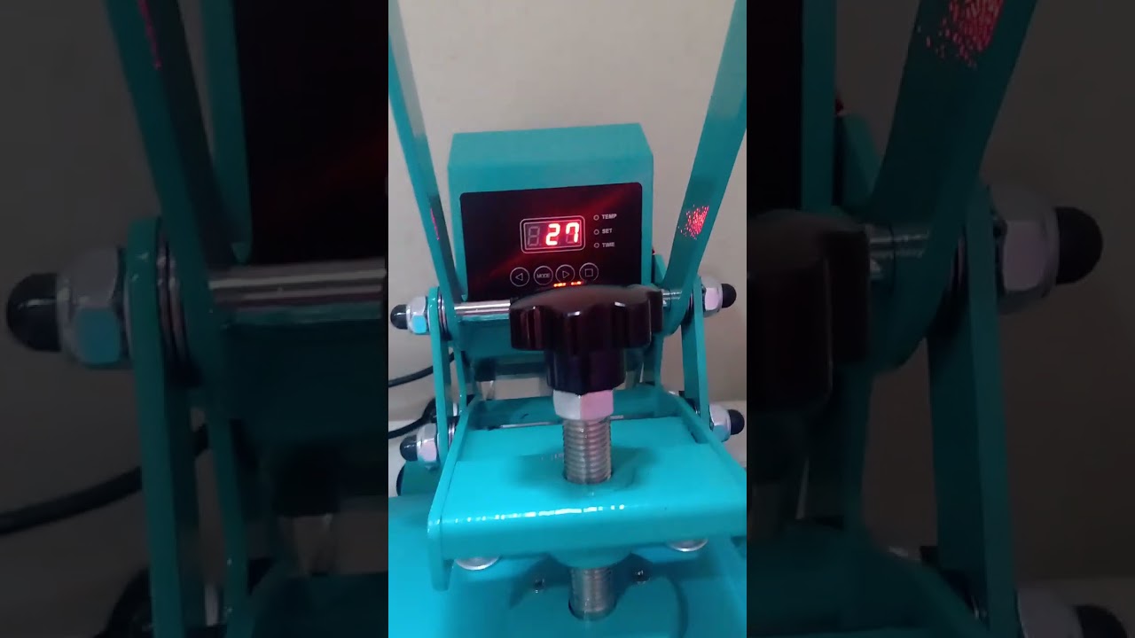 Como configurar a temperatura da prensa plana Mecolour