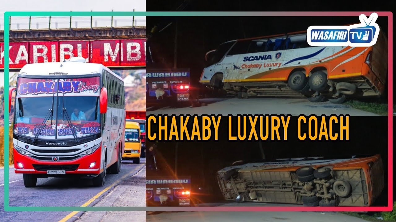 TAZAMA BASI LA CHAKABY LUXURY LILOPATA AJALI LIKINYANYULIWA | IRINGA - IGUMBILO