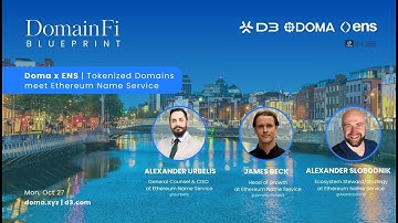 Doma x ENS: Tokenized Domains Meet Ethereum Name Service | DomainFi Blueprint | ICANN Dublin 2025