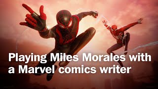 Spider-Man Miles Morales with a Marvel comics writer | Let's play livestream