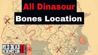 ALL Dinasour bones Locations and Secret Reward in Rdr2