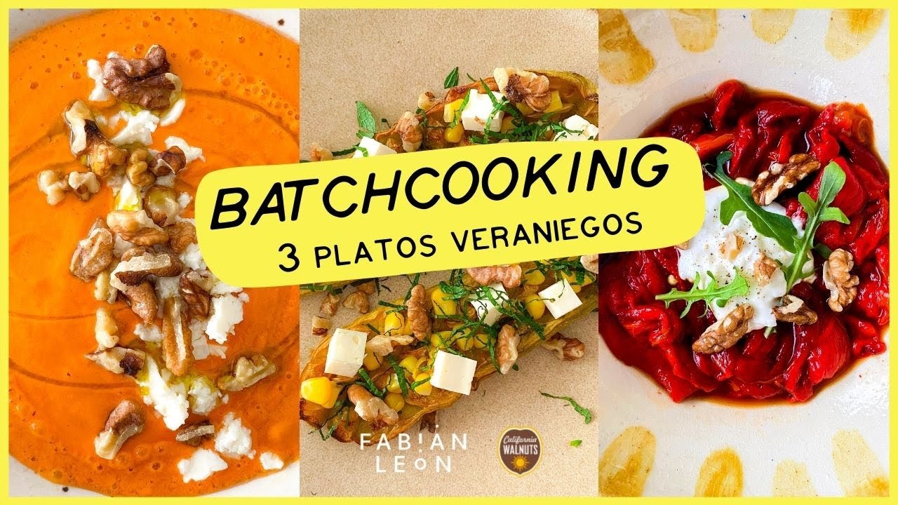 BATCHCOOKING de verano fácil / Menú SALUDABLE para toda la semana 🔥