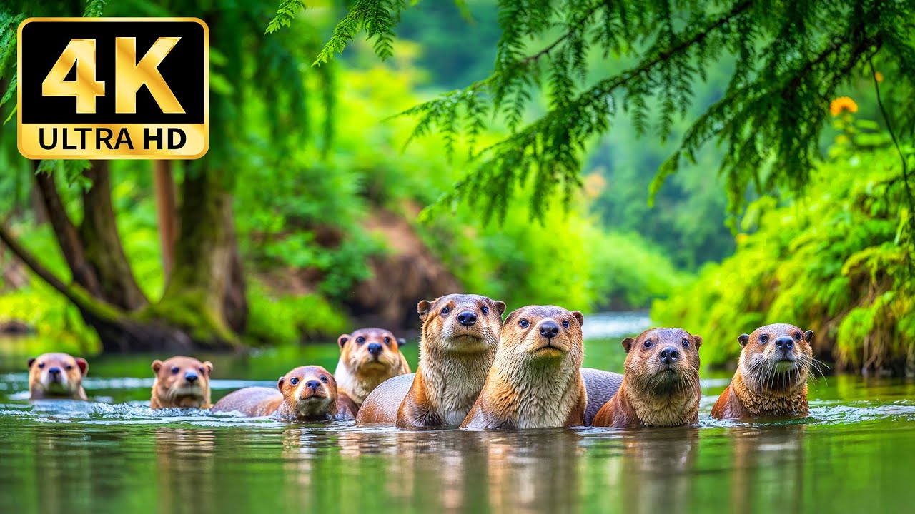 Wild Animals in the Forest 4K 🌿Explore the relaxing peace of nature with soothing relaxing music
