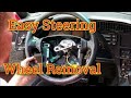 Remove steering wheel How-To replace any steering wheel  Steering wheel removal on C4 corvette