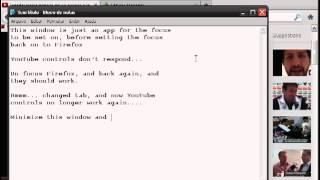 Firefox 14 and Nightly 17 Lose Focus of YouTube Controls and Help Window