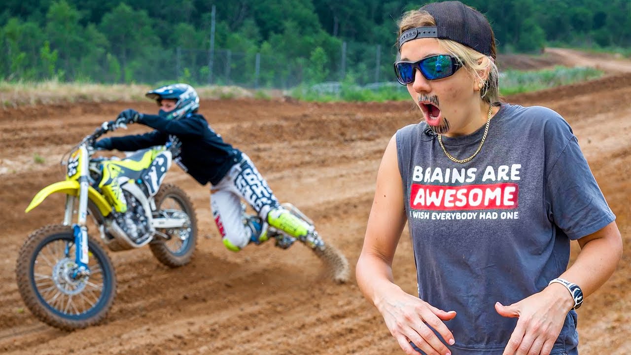 Ky and Tie Crash a Dirt Bike! - YouTube