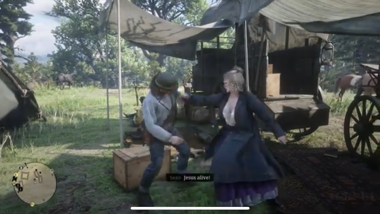 Karen Slaps Sean For Kissing Her - Red Dead Redemption 2 - YouTube