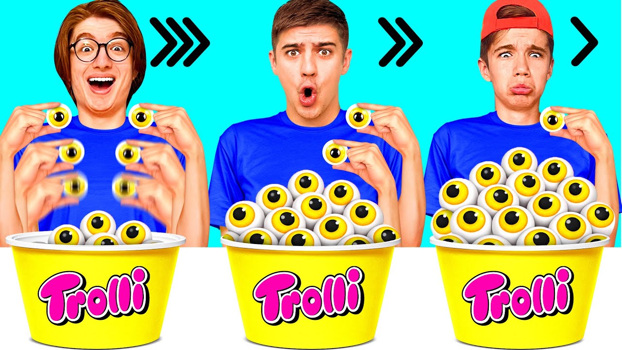 Едим Без рук vs Одной рукой vs Двумя руками Челлендж