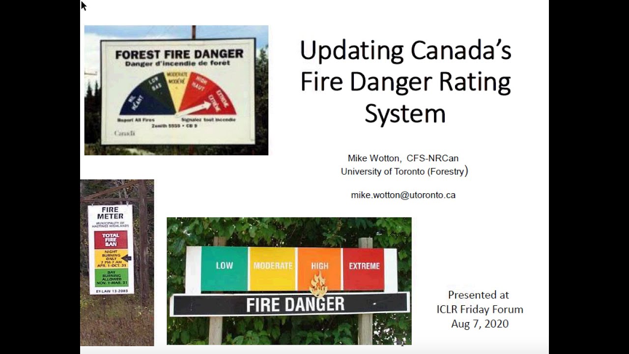 ICLR Friday Forum: Updating Canada's fire danger rating system (August 7, 2020)