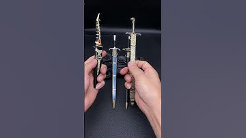 Arya Stark Needle Catspaw Valyrian Steel Dagger Metal Miniature 4 in 1 Pack