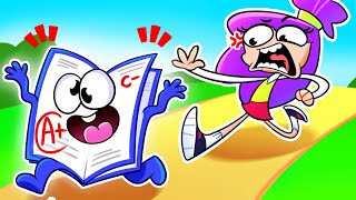 Oh no! Where is My Homework?! 😨 Back To School 🤩 Funny English for Kids! 🥰