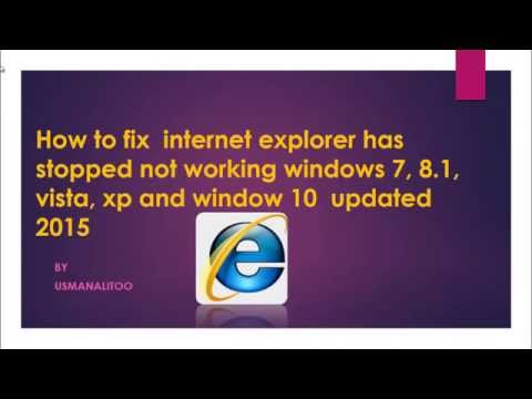 Ie Issues With Vista