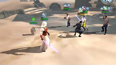 My fail attempt taking out GL Rey in GAC 3v3