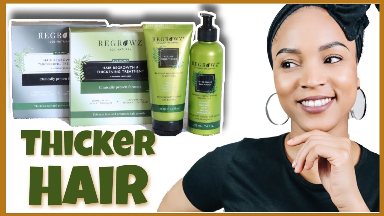 GET THICKER HAIR WITH REGROWZ HAIR REGROWTH AND THICKENING TREATMENT! YouTube
