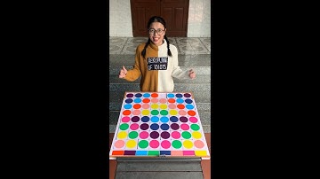 Fun game solving color ball puzzle in real life