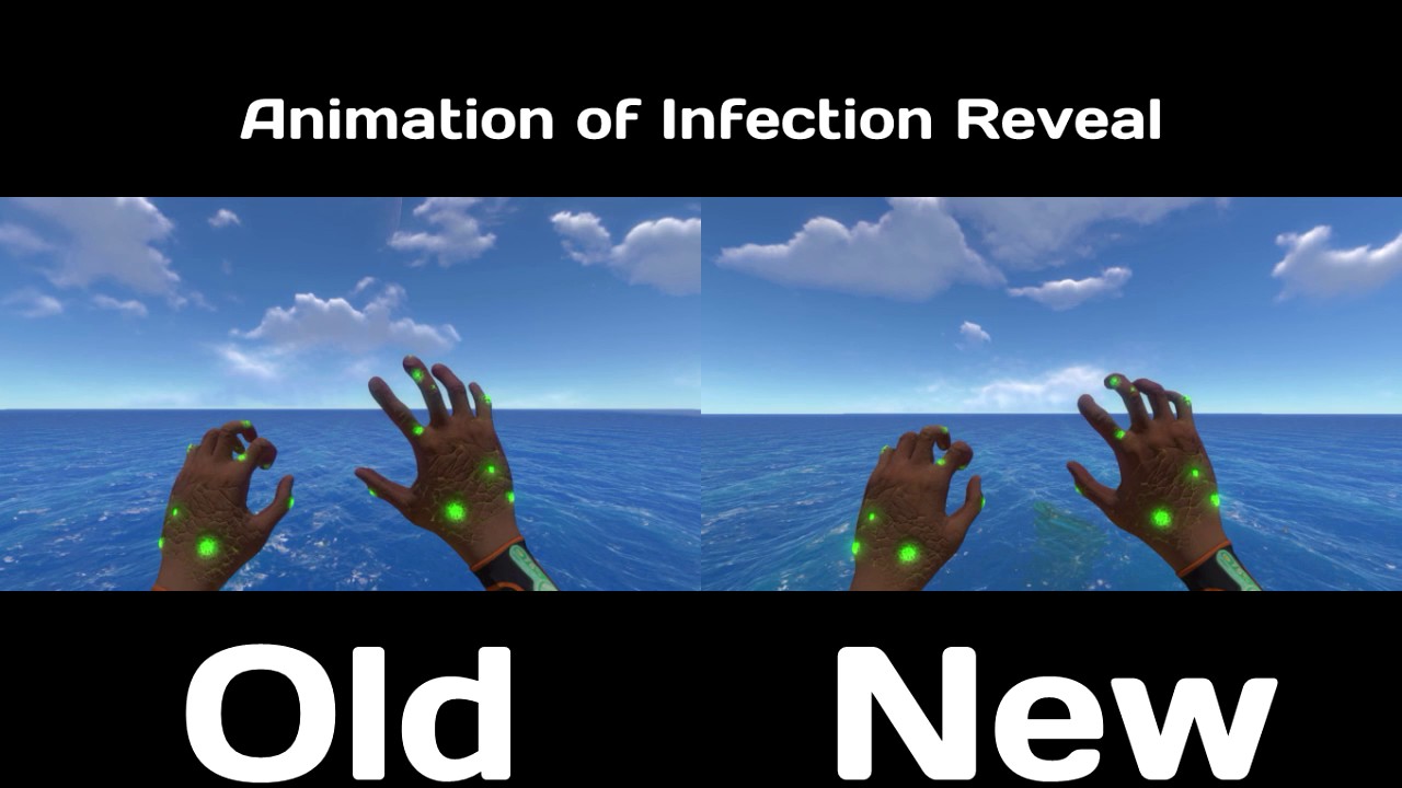 Subnautica - Infection New Animation Vs Old