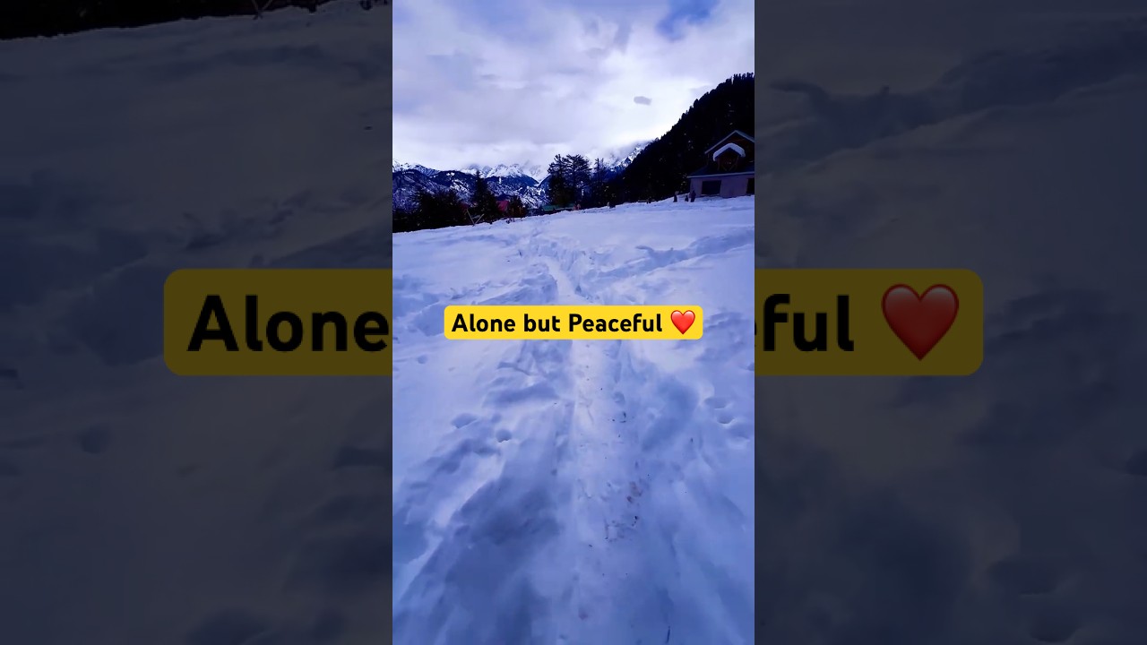 Cold Valley, Warm Fire 🔥❄️ Alone but Peaceful