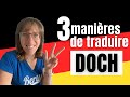 3 façons de traduire 'doch' en allemand 🇩🇪