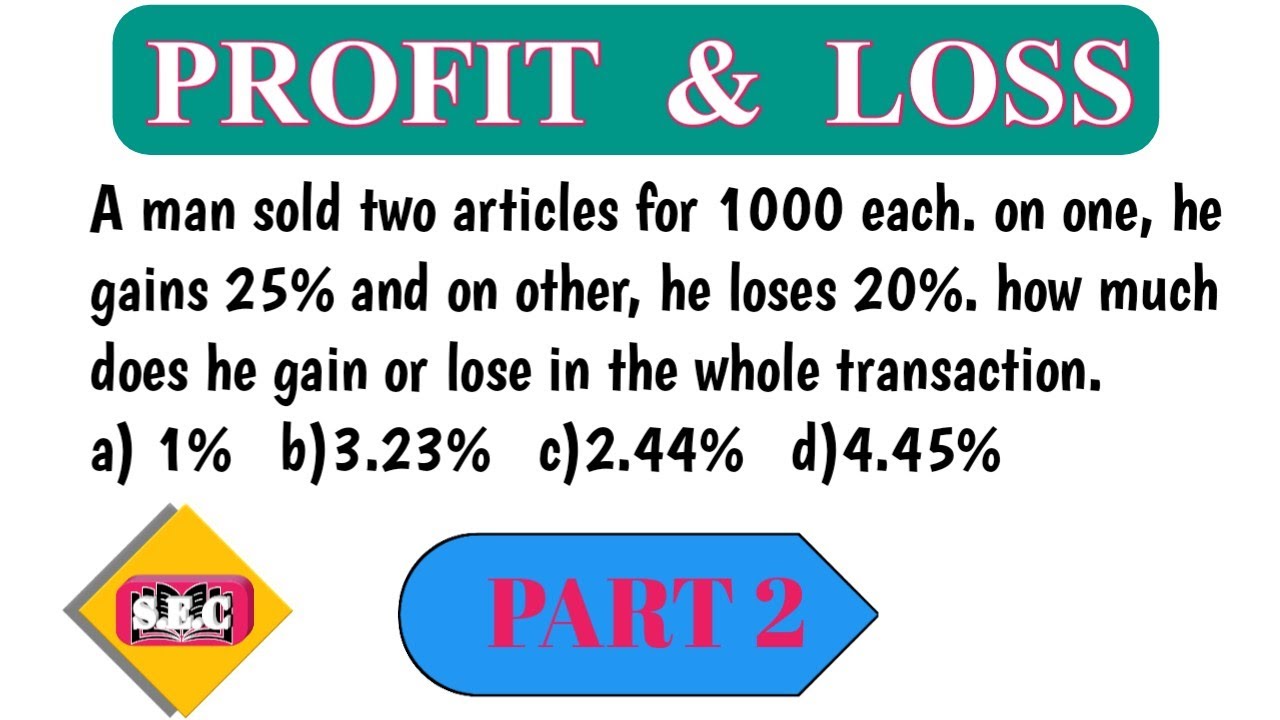 Profit And Loss Maths Shortcut Tricks TNPSC RRB IBPS RBI Part 2 Profit and loss maths shortcut tricks tnpsc rrb ibps rbi part 2