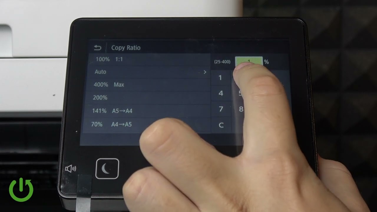 CANON i-SENSYS MF657Cdw – How to Change Copy Ratio in Copy