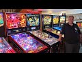 Tour of my friend Dave Astill's amazing pinball machine collection! A couple one of a kind pins!!!