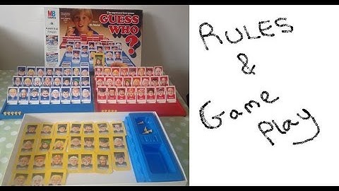How To Play Guess Who Board Game Instructions Set Up & Game Play Rules