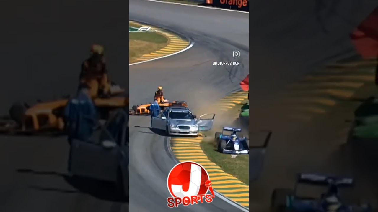 Batida bizarra de Felipe Massa no GP Brasil 2002