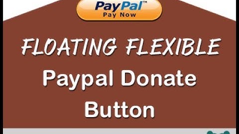 Floating Flexible Paypal Donate Button
