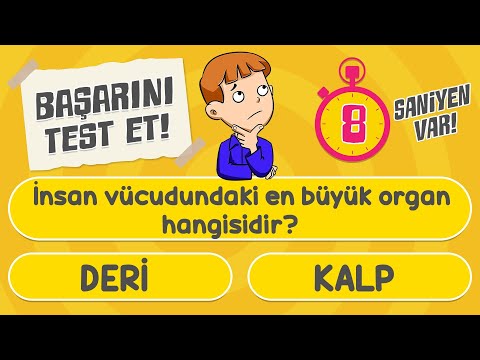 BİLGİ YARIŞINA VAR MISIN? 🤔 🧠 : Genel Kültür Bilgi Yarışması ile Rakiplerinize Meydan Okuyun! 🏆