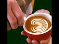 チーノのラテアート7oz latte art How to pour hollow part