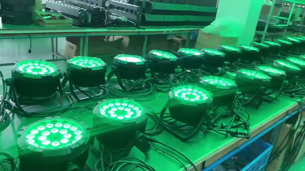 18pcs outdoor waterproof led par light 4in1 5in1 6in1