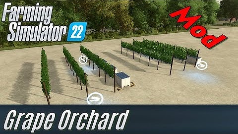 FS22: Grape Orchard Mod Presentation - my own Mod