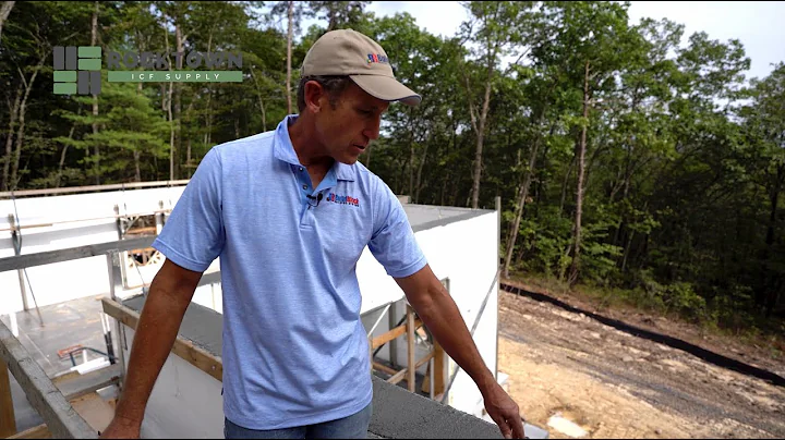 After an ICF Pour - Using BuildBlock ICF Insulated Concrete Forms with Rocktown ICF