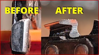 Chainsaw sharpening - A very damaged chain